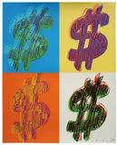 Andy Warhol, $ (Quadrant), 1982, Silkscreen on Lenox Museum Board