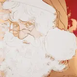 Andy Warhol, Santa Claus (from Myths), 1981, Screenprint on Lenox Museum Board with diamond dust