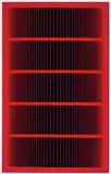 Richard Anuszkiewicz, Reflections V - Red Line, 1979, Screenprint with hand-painted acrylic on gessoed Masonite