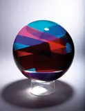 Sphere #2543 by Vasa Mihich, 1985, Laminated cast acrylic, sold Oct 2013