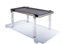 Metric dining suite (5) by Charles Hollis Jones, 1965, Lucite, chrome-plated steel, upholstery, sold Oct 2013