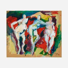 Emilio Cruz, Untitled, 1962, oil on paper laid to Masonite