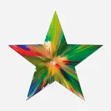 Star Spin Painting by Damien Hirst, 2009, acrylic on paper, sold Dec 2021
