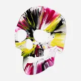 Skull Spin Painting by Damien Hirst, 2009, acrylic on paper, sold Dec 2021