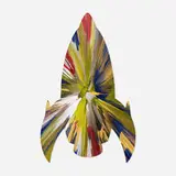 Rocket Spin Painting by Damien Hirst, 2009, acrylic on paper, sold Dec 2021
