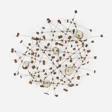 Leonard Nelson, Untitled, metal, glass and seashells