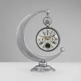 Swiss, Suspended moon phase triple calendar 8-day ball clock