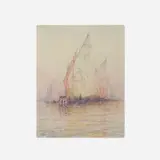 Hermann Dudley Murphy, Venetian Boat, 1894, watercolor on paper