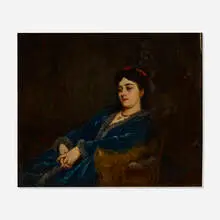 attribution Francis David Millet, Lily, c. 1877, oil on canvas