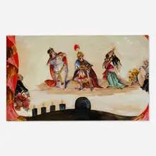 Marco Montedoro, Grand Opera, c. 1920, watercolor and gouache on paper