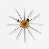 String wall clock, model 2214B by George Nelson & Associates, 1954, enameled steel, walnut, string, enameled aluminum, sold Sep 2015