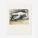 Henry Moore, Reclining Nude (from Sketchbook 1980)