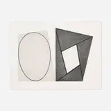 Robert Mangold, Frames & Ellipses B, 1988, soft ground etching and aquatint on Fabriano paper