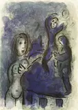 Untitled by Marc Chagall, 1887-1985) 'RAHAB AND THE SPIES OF JERICHO' Lithograph printed in colours, sold Oct 2019