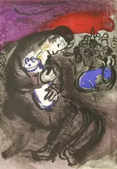 Untitled by Marc Chagall, 1887-1985) 'THE LAMENTATIONS OF JEREMIAH' Lithograph printed in colours, sold Oct 2019