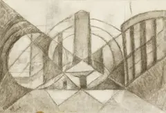 Untitled by Marie Vorobieff, charcoal 44 x 61cm, sold Oct 2019