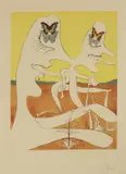 Untitled by Salvador Dalí, 1904-1989) 'BUTTERFLIES OF ANTI-MATTER' Etching and lithograph printed in colours, sold Oct 2019