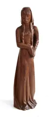 Alan Durst, Untitled, Alan Lydiat Durst (1883-1970) A CARVED FIGURE OF A WOMAN Hardwood