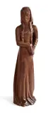 Alan Durst, Untitled, Alan Lydiat Durst (1883-1970) A CARVED FIGURE OF A WOMAN Hardwood