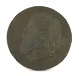 Thomas Woolner, Untitled, Thomas Woolner RA (1825-1892) PORTRAIT OF ROBERT BROWNING Patinated bronze
