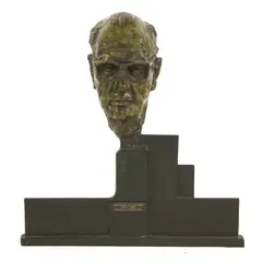 Untitled by Sarah Chandrajeera, Sarah Chandrajeera (20th Century) PORTRAIT OF ARTHUR C CLARKE Resin, sold Oct 2019