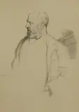 William Rothenstein, Untitled, Sir William Rothenstein (1872-1945) PORTRAIT OF HENRY JAMES Lithograph