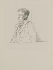 William Rothenstein, Untitled, IN PROFILE Lithograph