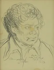 Mervyn Levy, Untitled, pencil on paper 31 x 23.5cm