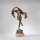 The Scarf Dancer, late 19th century by Louis-Ernest Barrias, offered Jun 2024