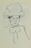 John Duncan Fergusson Rba, Margaret Peploe, c. 1910, conté