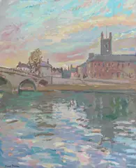 David Graham, Henley on Thames, oil on board