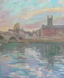 David Graham, Henley on Thames, oil on board
