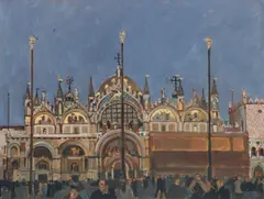 Graham Rider, St Mark Basilica, Venice, oil on canvas