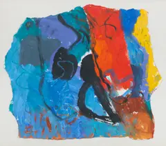 Hock Aun Teh, The Play Is About to Start (1992), acrylic on paper