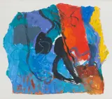 Hock Aun Teh, The Play Is About to Start (1992), acrylic on paper