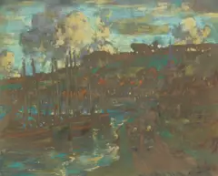 James Watterson Herald, Harbour, pastel
