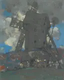 James Watterson Herald, Windmill, pastel