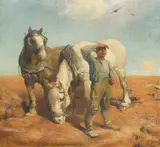 Archibald Russell Watson Allan Rsa, The Aeroplane, oil on canvas