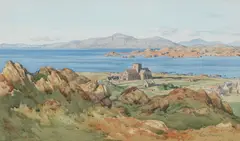 Robert Houston Rsw, 'Iona Cathedral', watercolour