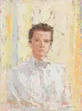 Richard Colson, Self-portrait, oil on canvas