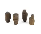Maxime Adam-Tessier, A group of four bronzes including 'Etude pour Cécile', bronze