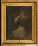 Ecole Francaise du 19e Siecle, Rêverie, Oil on canvas