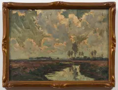 Ecole Belge du 19e Siecle, Paysage, Oil on panel