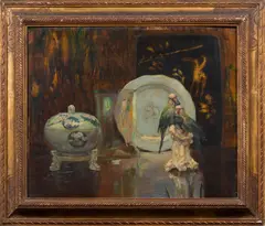 Albert Beerts, Nature morte aux porcelaines, Oil on panel