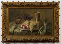 Frans Mortelmans, Nature morte aux fruits, Oil on canvas