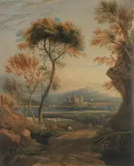John Varley, View of Conway Castle, watercolour