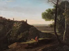 A view of Tivoli by Richard Wilson, oil on canvas, sold Sep 2024