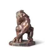Vkhutemas glazed ceramic sculpture, workshop of Joseph Chaikov (1888-1979), 1926-1928, marked under with studio mark