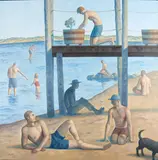 Robert Goldstrom, Planter, oil on canvas