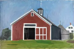 Myron Lechay, Old Barn, Kennebunk, ME, oil on canvas